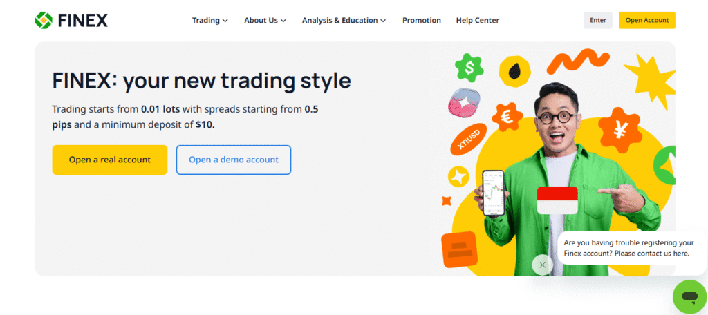 FINEX: your new trading style